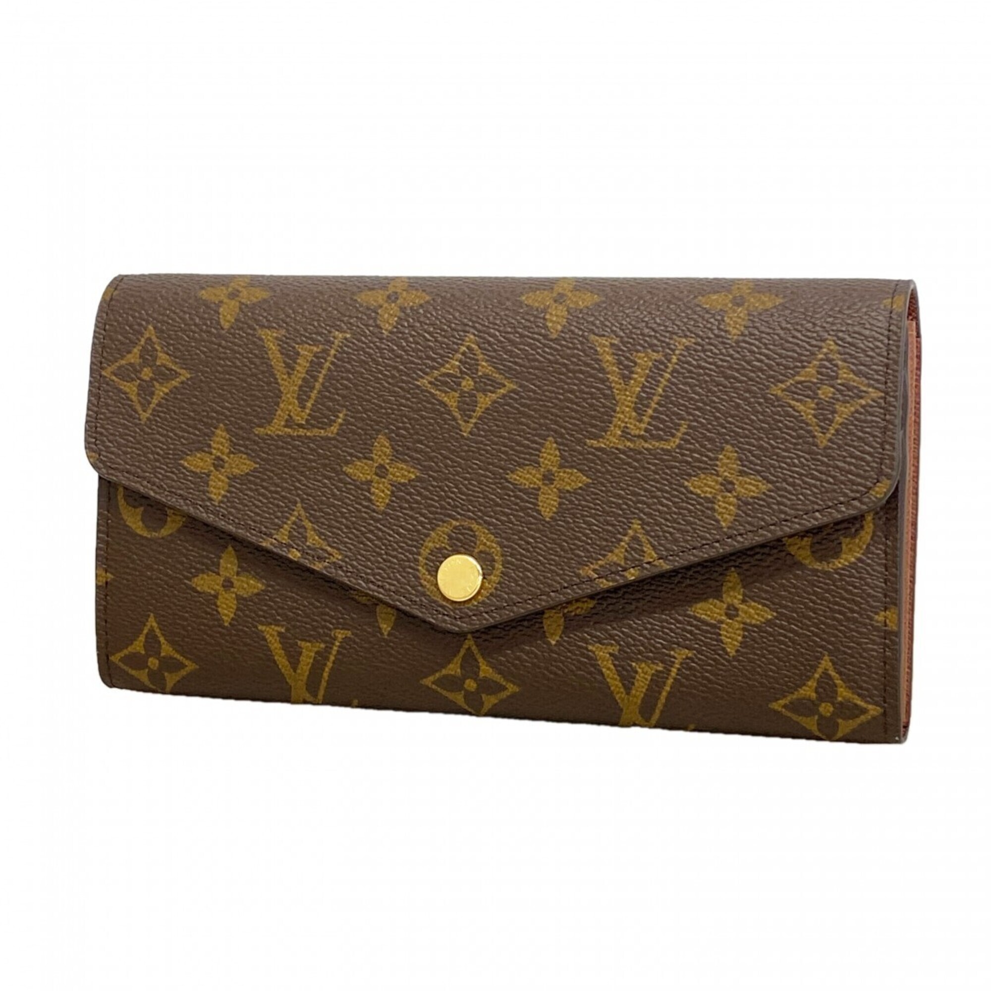 Louis Vuitton Monogram Portefeuille Sarah Long Wallet M60531 Brown Women's